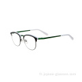 Fashion Custom Logo Double Color Everbow Metal Optical Cames Frames